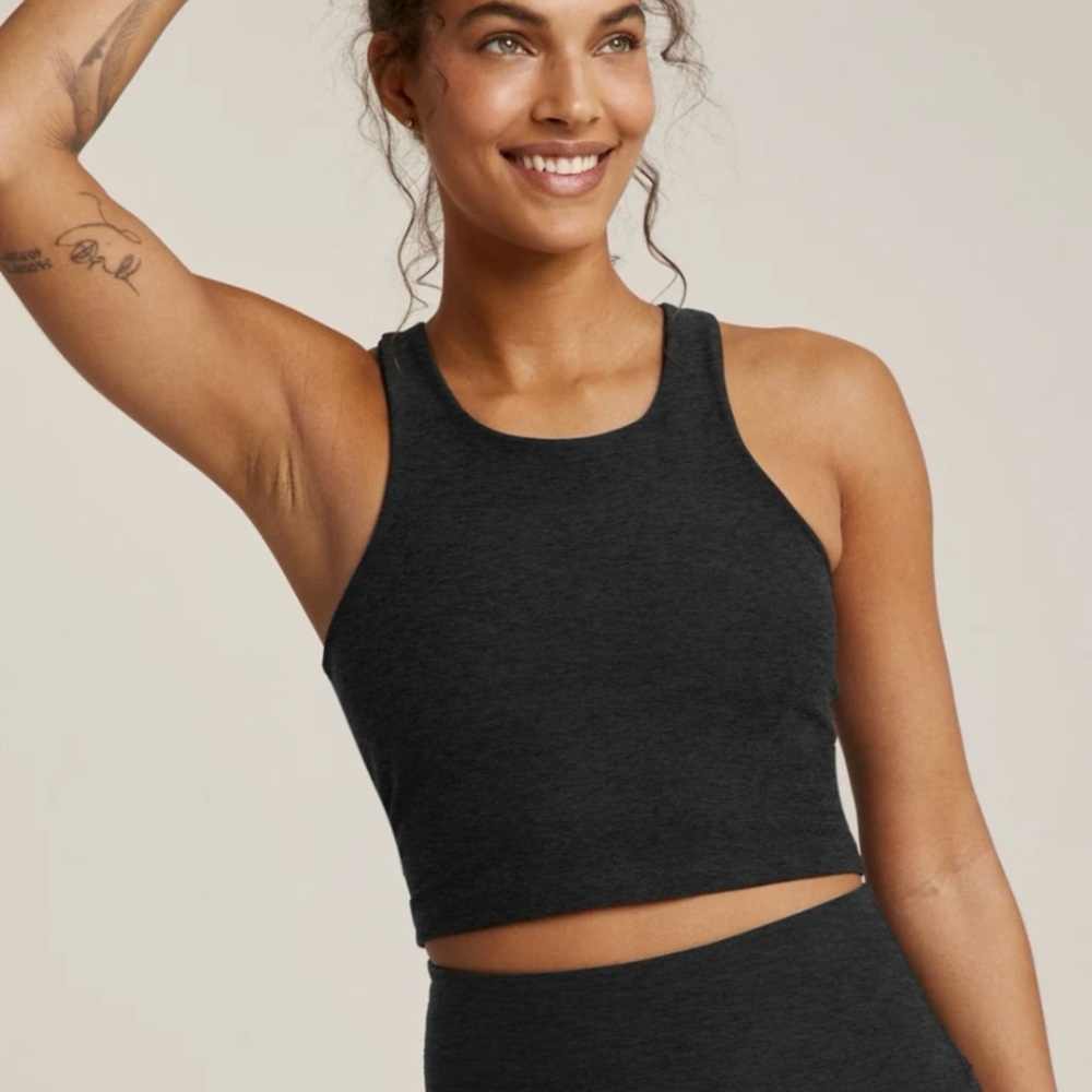 Beyond Yoga Spacedye Cropped Crew Neck Tank Top
